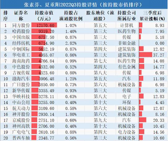 夏重阳最新持股动态，深度解析及前景展望